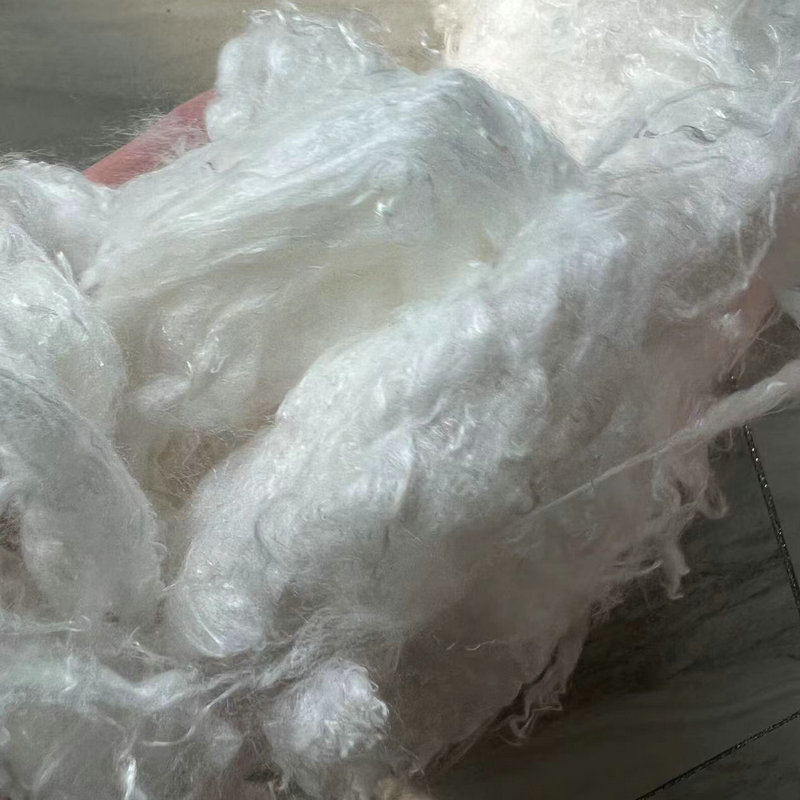 सुपर कालो वा खैरो धागोको लागि 1.2DX38mm उज्यालो भिस्कोस स्टेपल फाइबर